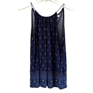 Old Navy high neck swing top sleeveless tassel tie in the back size S